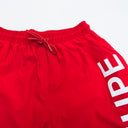 “NUPE” Red Shorts