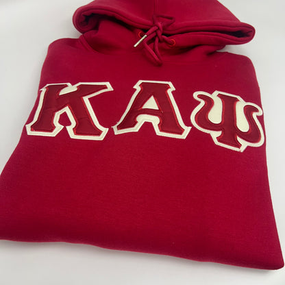 ΚΑΨ Embroidery Light Crimson Hoodie