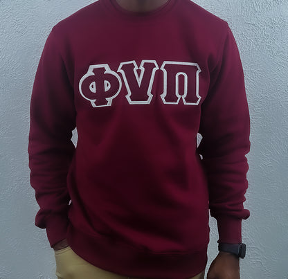 Phi Nu Pi Embroidery Sweater