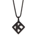ΚΑΨ Floating K Black Cuban Necklace