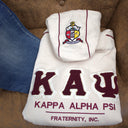 Chenille Embroidery Cream Hoodie