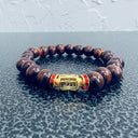 Kappa Alpha Psi Wooden Beaded Bracelet