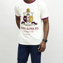 The shield design adds a touch of sophistication to this already stylish t-shirt, making it a must-have for any Nupe. The shirt is available in a variety of sizes. So why wait? Add this Kappa Alpha Psi Premium Shield T-Shirt to your collection today and show off your pride in style!
