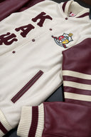 Kappa Alpha Psi Crimson and Cream Varsity Letterman