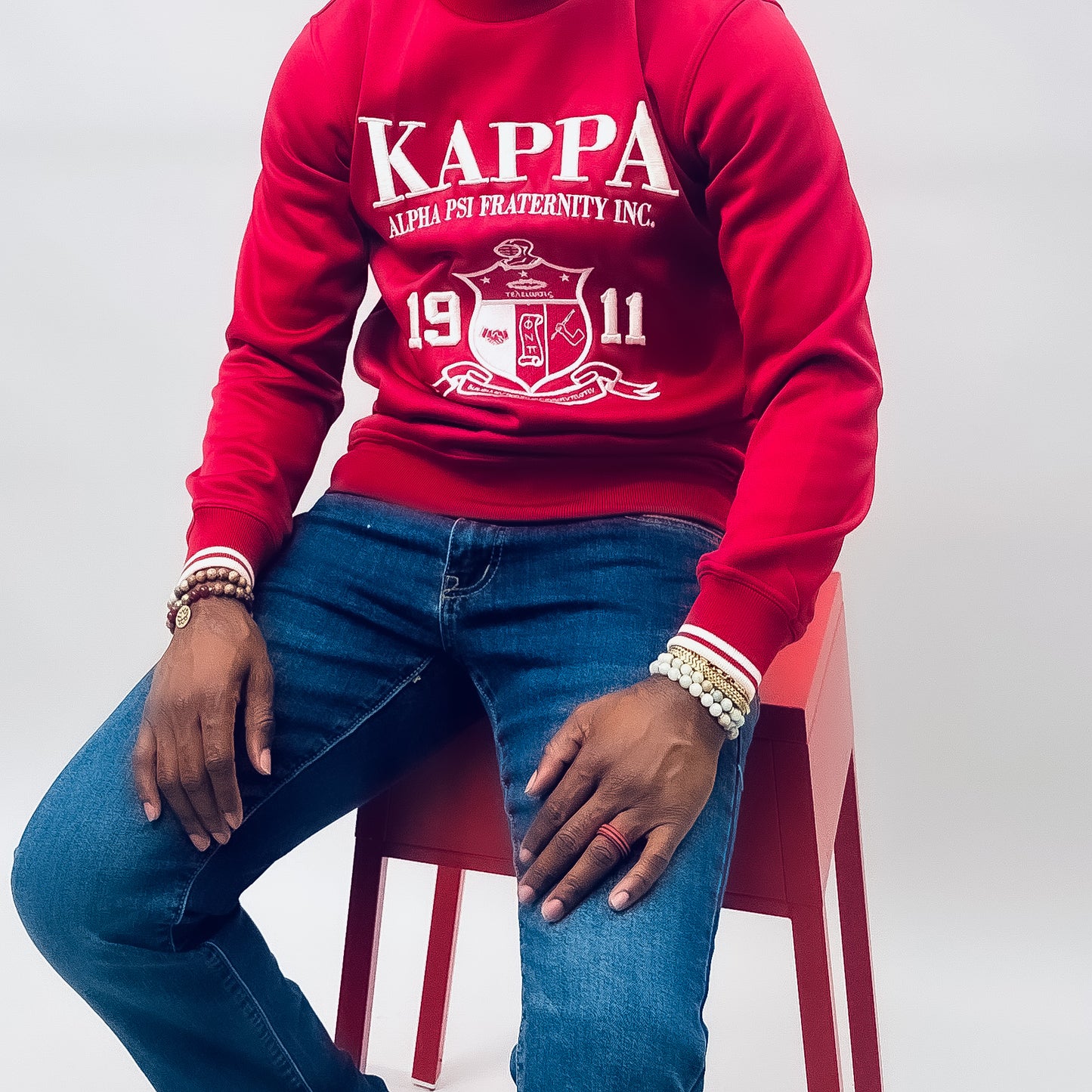 ΚΑΨ Crimson Stylish & Casual Sweatshirt Size