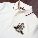 Kappa Alpha Psi Acadia White Coat of Arm Polo Cotton Polo