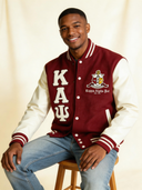 Kappa Alpha Psi Varsity Jacket Crimson and Cream Limited Edition