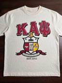 Kappa Alpha Psi T Shirt – Coat of Arms Cream Tee for Stylish Brothers