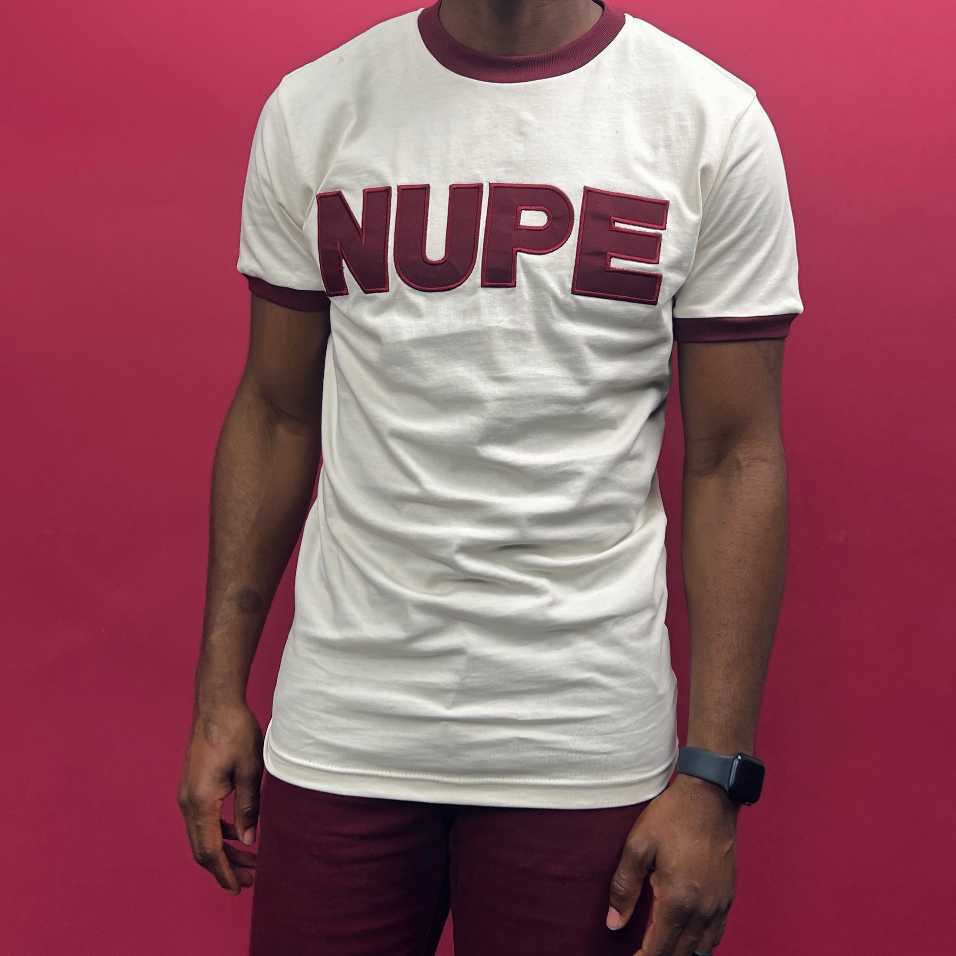 Represent your organization with pride by wearing this stylish and comfortable t-shirt. Whether you're attending a fraternity event or just hanging out with friends, this shirt is sure to turn heads. Don't miss out on the opportunity to show your support for Kappa Alpha Psi - order your "NUPE" cream t-shirt today!