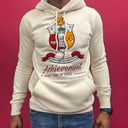 Shield Chenille Embroidery Cream Hoodie