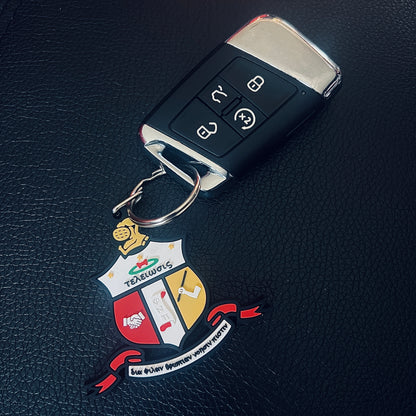 This Kappa Alpha Psi Shield Key Chain is a must-have for any fraternity enthusiast. The intricate design and attention to detail make this key chain a true work of art.