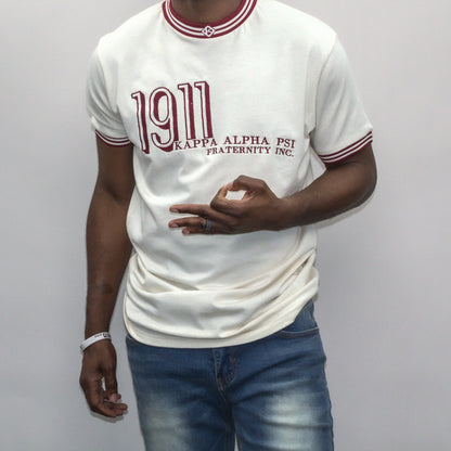 This vintage Kappa Alpha Psi cream shirt from 1911 is a must-have for any avid collector of historical memorabilia. The shirt is adorned with the iconic Greek letters of the Fraternity organization, making it a valuable addition to any collection.

The shirt's rich history and significance in the Fraternal Organizations community make it a unique and sought-after piece. Don't miss out on the opportunity to own a piece of history.
