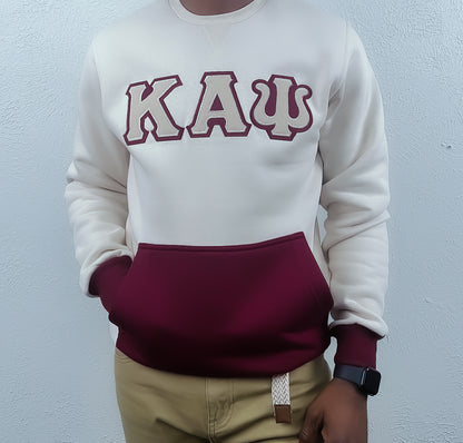 ΚΑΨ Cream Embroidery Sweater