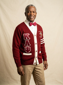 Kappa Alpha Psi Original Crimson and Cream Cardigan - NUPE KAVE