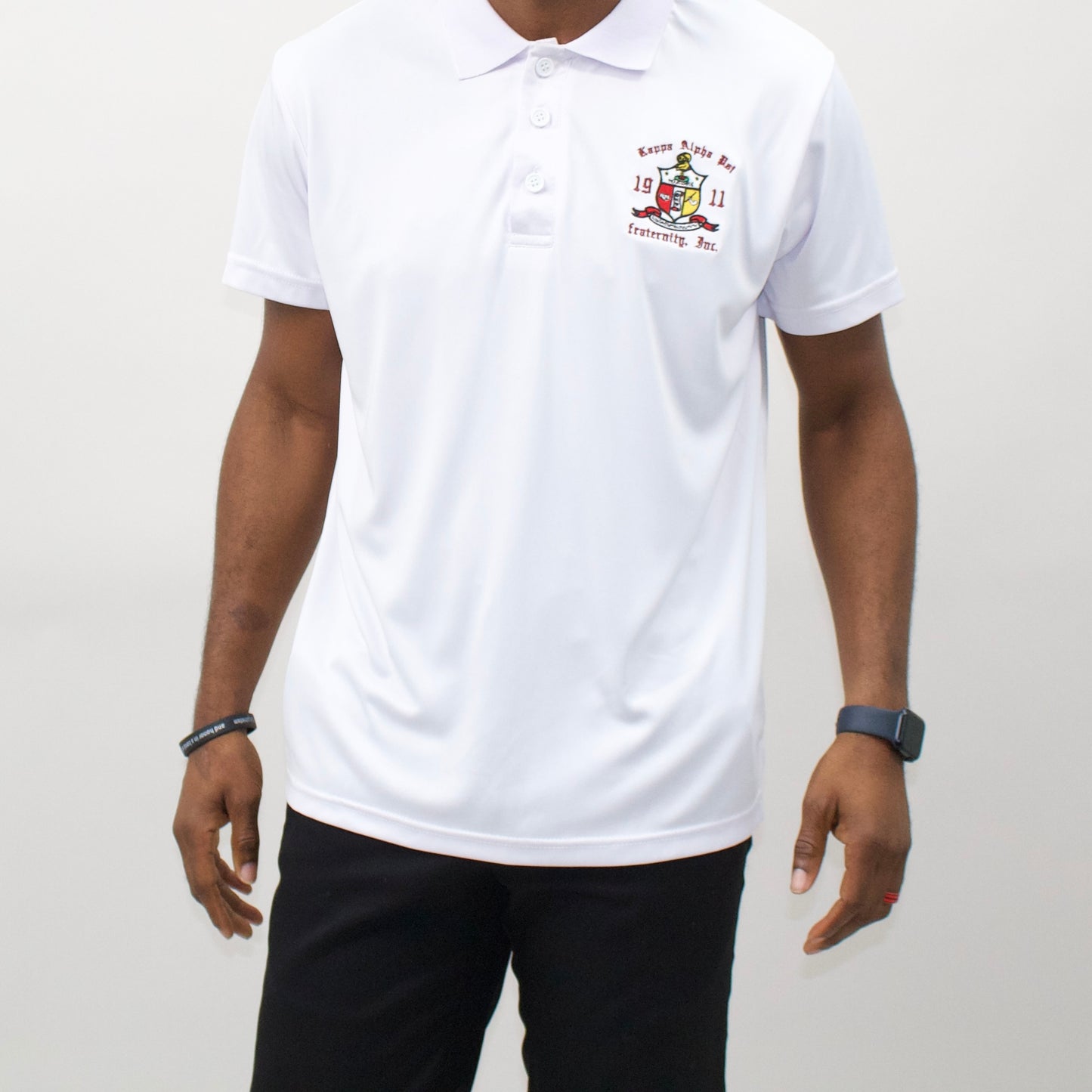 Kappa Alpha Psi White Polo Shirt Dri-Fit