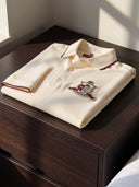 Kappa Alpha Psi Acadia White Coat of Arm Polo Cotton Polo