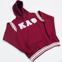 Kappa Alpha Psi Crimson Hoodie with Shoulder Stripes