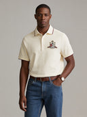 Kappa Alpha Psi Acadia White Coat of Arm Polo Cotton Polo
