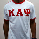 The shirt is perfect for those who appreciate quality and style. It is a great addition to any collection and is sure to turn heads. Whether you're dressing up or down, this Kappa Alpha Psi Shoulder Stripe T-Shirt is a versatile piece that can be worn for any occasion.