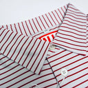 Kappa Alpha Psi Refined White and Crimson Stripe Short Sleeve Polo