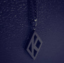 ΚΑΨ Floating K Black Rope Necklace