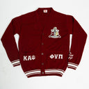 Kappa Alpha Psi Modern Classic Crimson Cardigan - NUPE KAVE