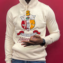 Shield Chenille Embroidery Cream Hoodie