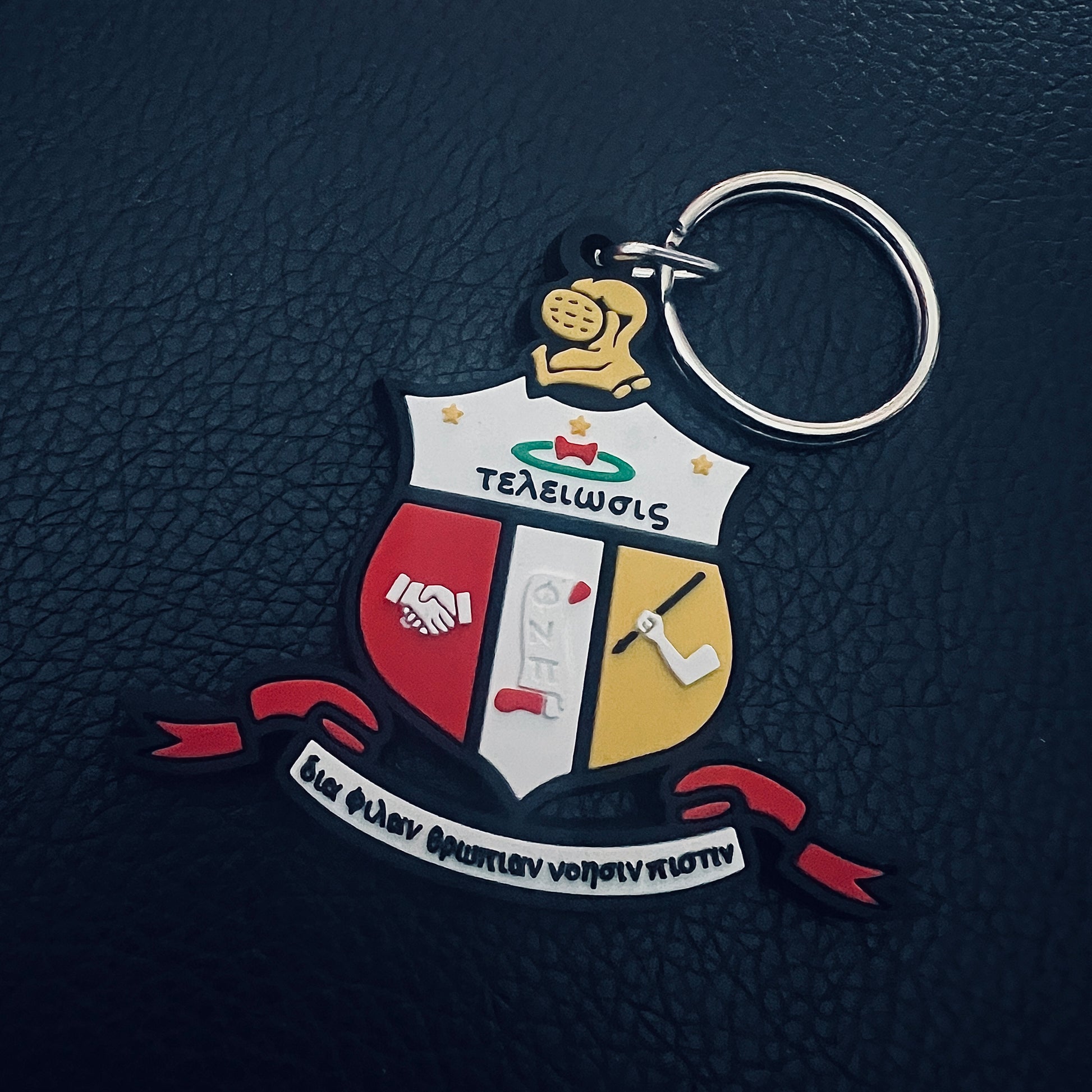 This Kappa Alpha Psi Shield Key Chain is a must-have for any fraternity enthusiast. The intricate design and attention to detail make this key chain a true work of art.