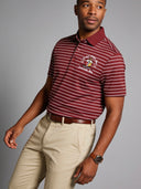 Kappa Alpha Psi Polo Shirt - Crimson Stripe Short Sleeve Design