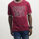Show your support for the Kappa Alpha Psi fraternity with this "Diggs Boys" light crimson t-shirt. Made with high-quality fabric, this shirt is perfect for any member of the fraternity community. The design features the iconic Kappa Alpha Psi logo and the phrase "Diggs Boys" in bold letters, making it a great addition to your collection of historical memorabilia.