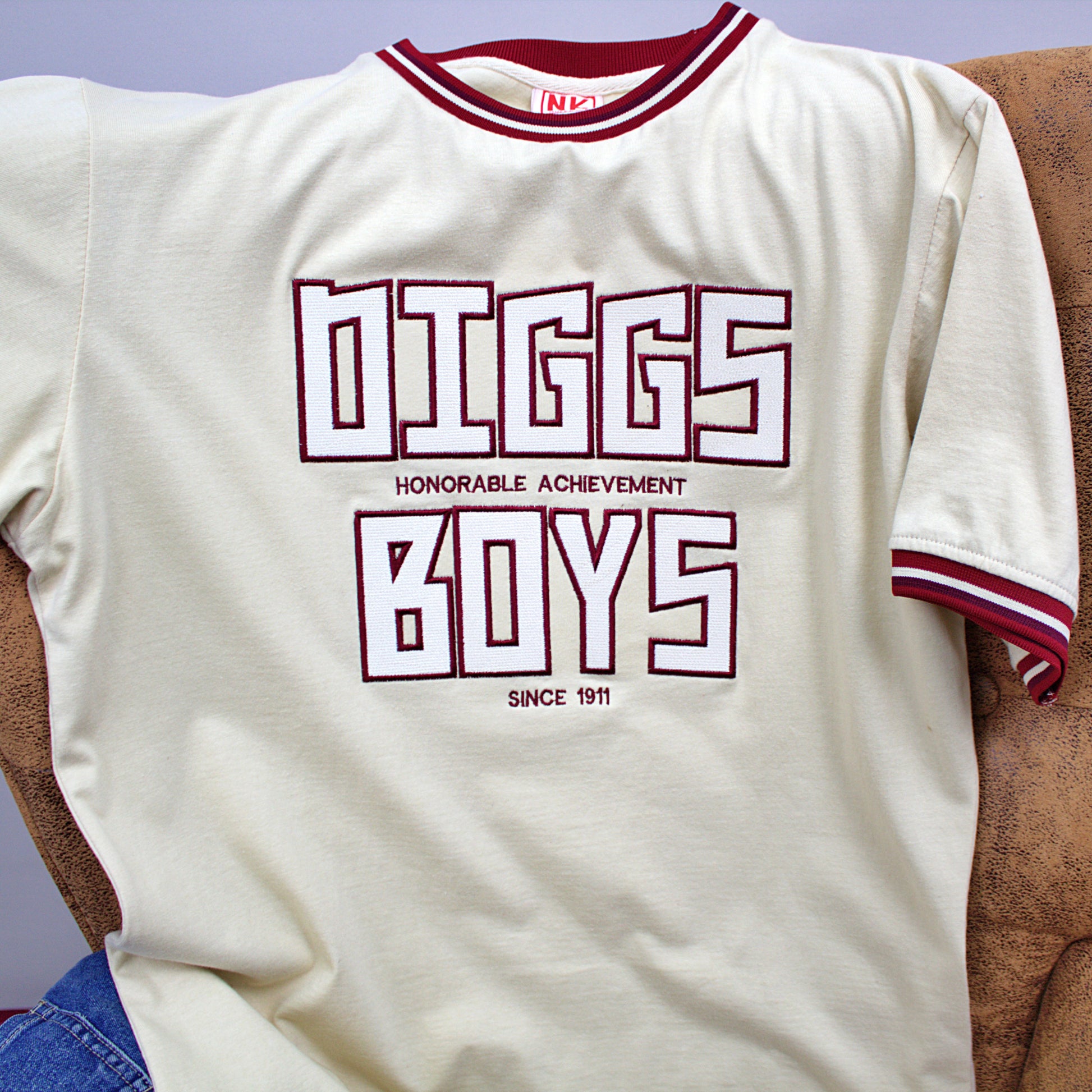 Represent your organization with pride by wearing this stylish and comfortable t-shirt. Whether you're attending a fraternity event or just hanging out with friends, this shirt is sure to turn heads. Don't miss out on the opportunity to show your support for Kappa Alpha Psi - order your "Diggs Boys" cream t-shirt today!