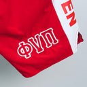 The Kappa Alpha Psi “Phi Nu Pi” Red And White Shorts are a collectible item that represents the historical significance of Kappa Alpha Psi Fraternity Inc. These shorts are a symbol of pride and unity among members in Phi Nu Pi, showcasing their commitment to the principles of the Kappa Alpha Psi Fraternity. Made in red and white, these shorts are a unique piece of memorabilia that serves as a reminder of the bond shared among brothers and members of the fraternity .