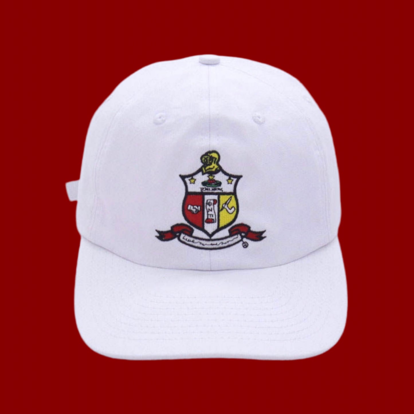 Kappa Alpha Psi Shield Dads Hat- White