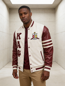 Kappa Alpha Psi Crimson and Cream Varsity Letterman