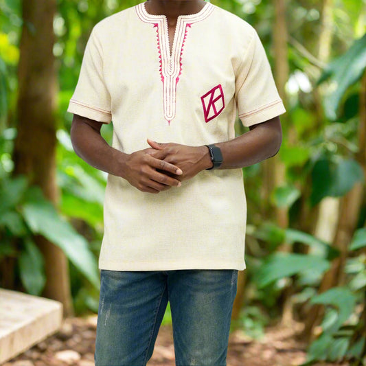 The product is Kappa Alpha Psi African Wear, specifically designed for members of the prestigious African American fraternity. This apparel is a symbol of pride and unity among the members of the organization, showcasing their heritage and cultural background. With the iconic symbols and colors of Kappa Alpha Psi, this African wear is a must-have for any member looking to represent their fraternity in a stylish and meaningful way.