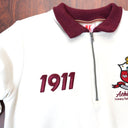 Kappa Alpha Psi Cream Half Zipper Shield Sweatshirt - Stylish Kappa Alpha Psi Sweatshirt