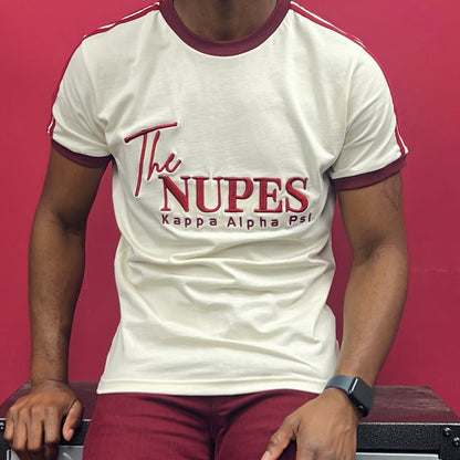 Show off your love for your fraternity with this stylish 3D embroidery T-shirt! The cream and crimson colors give it a classic look that's perfect for any occasion. Whether you're going to a party or just hanging out with the brothers , this shirt is sure to impress.