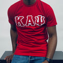 The shirt is made of high-quality material that is both comfortable and durable. It is suitable for all sizes, making it a versatile item that can be worn by anyone. The shirt is a great addition to any collection of historical memorabilia, and is a perfect way to show your support for this prestigious organization.&nbsp;A comfortable 100% cotton tee with a twill Greek letters embroidery across the chest give you the perfect fit. This shirt is also a perfect gift for your favorite Kappa Man.