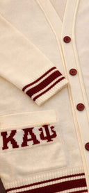 Kappa Alpha Psi Modern Classic Cream Cardigan