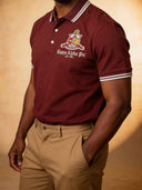 Kappa Alpha Psi Vintage Deep Maroon Polo Shirt