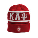 Keep Warm And Stylish With a High Quality Knitted Kappa Alpha Psi Embroidered Beanie from Nupe Kave. Big Greek Lettered Embroidered Fisherman Beanie / Cap. The perfect Head Gear to Keep You Styling and Warm.