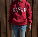 ΚΑΨ Embroidery Crimson Hoodie - NUPE KAVE
