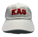 Show off your Greek pride with this Kappa Alpha Psi white baseball hat! Perfect for members of the Fraternity, this hat is a must-have for any collection of historical memorabilia. The classic design features the Kappa Alpha Psi logo prominently displayed on the front, making it a great way to show your support for your organization.