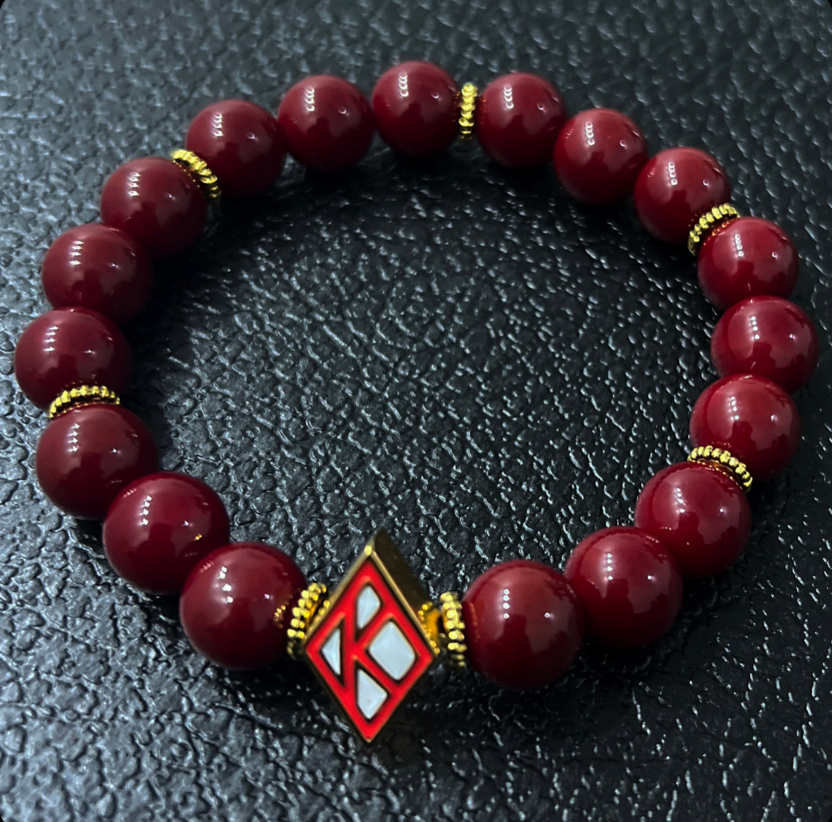 Kappa Alpha Psi Floating K Beaded Bracelet