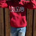 ΚΑΨ Embroidery Crimson Hoodie - NUPE KAVE