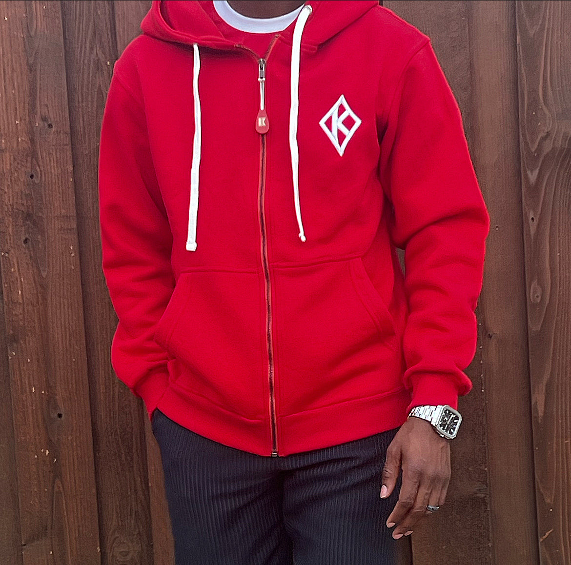 Kappa Alpha Psi 3D Floating K classic hoodie - Fall Red