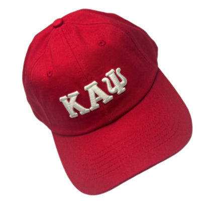 Made with high-quality materials, this hat is durable and built to last. The crimson color is bold and eye-catching, making it a great addition to any outfit. Whether you're a member of Kappa Alpha Psi or just a fan, this hat is a great way to show your support and love for the organization.