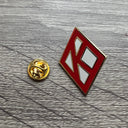 This premium quality Diamond “floating K”Kappa Alpha Psi Lapel Pin is a great touch to any Kappa Man jewelry collection. A great way to add a touch your suit or blazer. This Pin is a must wear for all formal and non formal functions. Surprise your favorite Kappa Man with a gift  of a kind.
