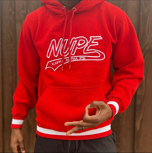 Nupe Kave Exklusive Kappa Alpha Psi Chenille Embroidery Hoodie - Red / –  Nupekave