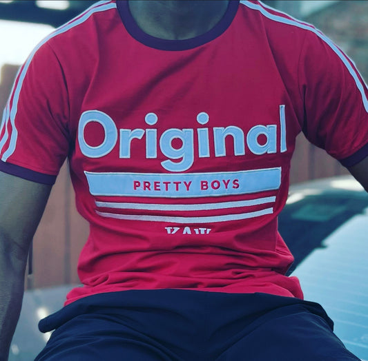 Original Pretty Boys T-Shirt - Red/ Wht